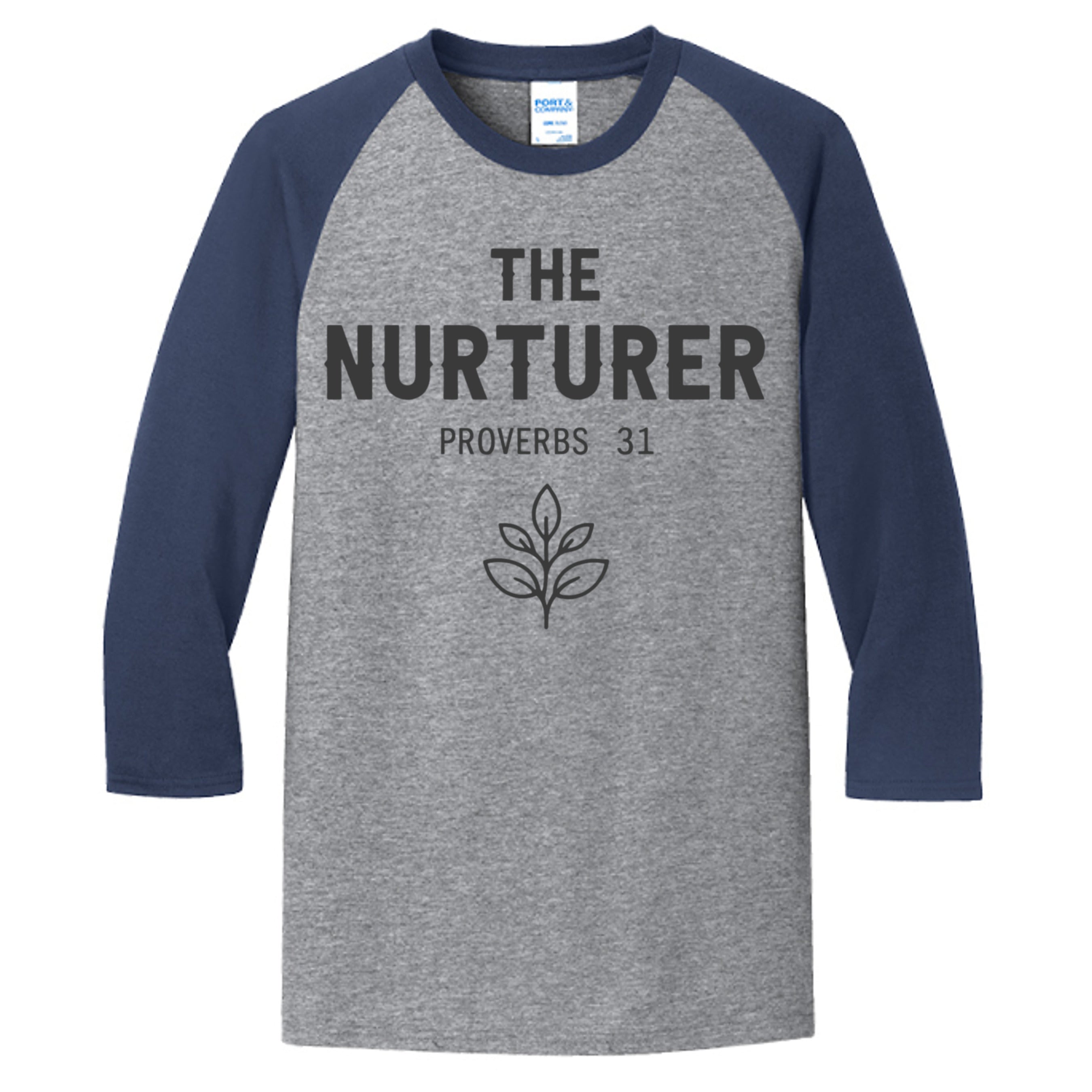 Athletic Heather/ Navy - PC55RS - FRONT