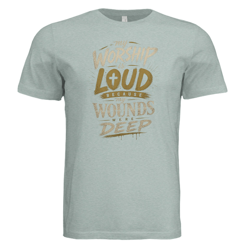Dusty Blue Triblend - 3413C - FRONT
