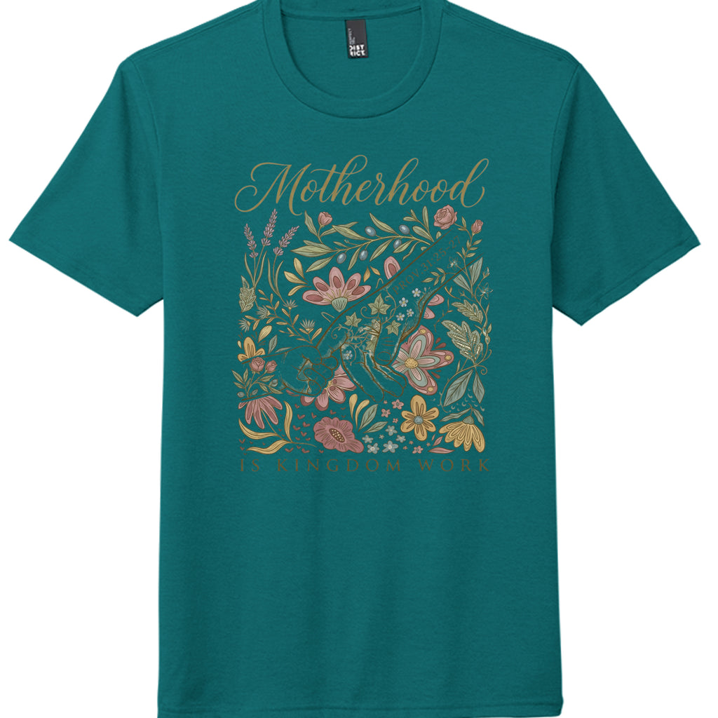 Heathered Teal - DM130 - FRONT