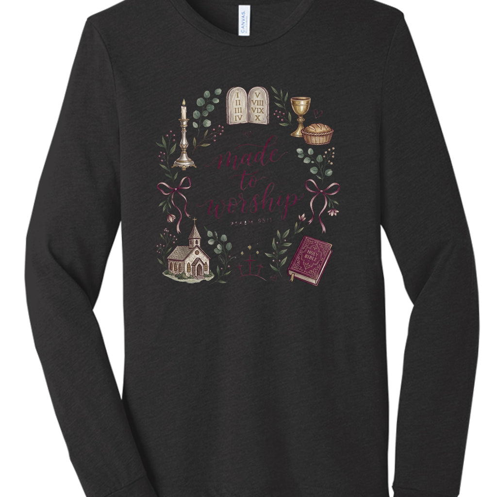 Black Heather Triblend - 3513 - FRONT